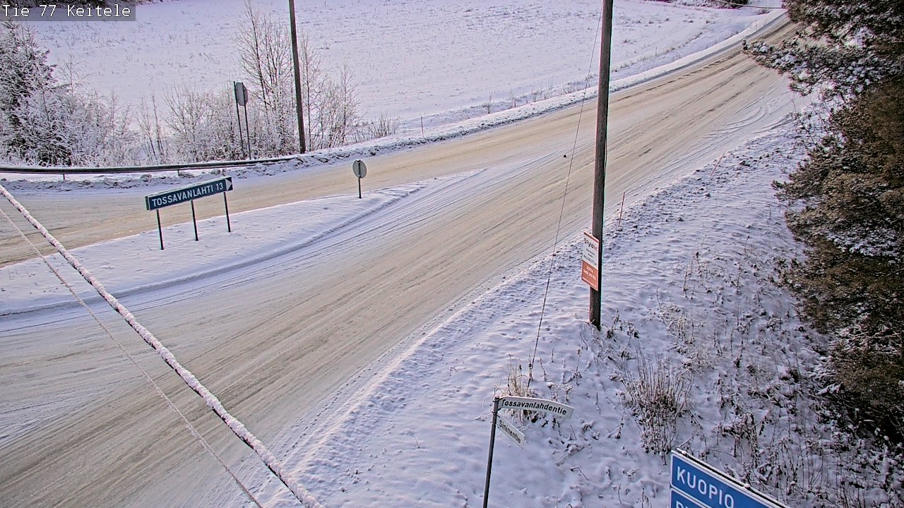 Weather Camera Image Väg 77 Keitele, Keitele, Pohjois-Savo