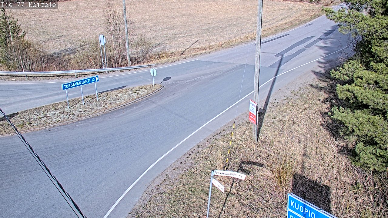 Weather Camera Image Väg 77 Keitele, Keitele, Pohjois-Savo