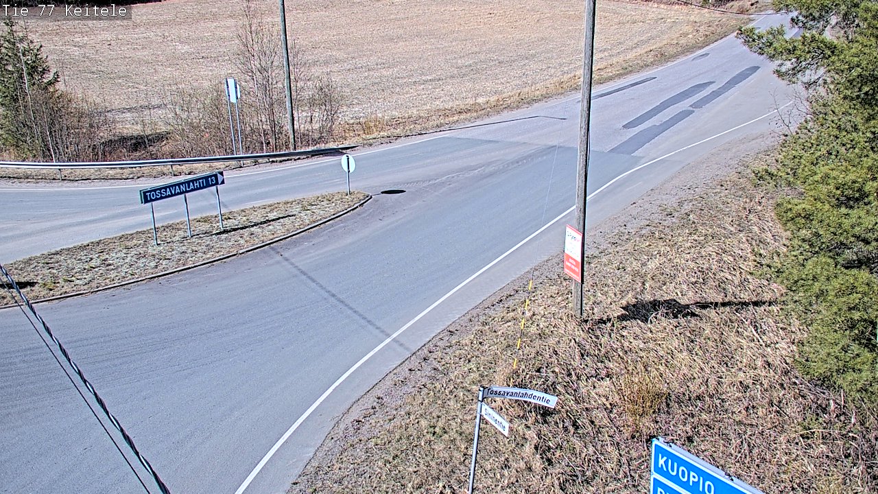 Weather Camera Image Road 77 Keitele, Keitele, Pohjois-Savo