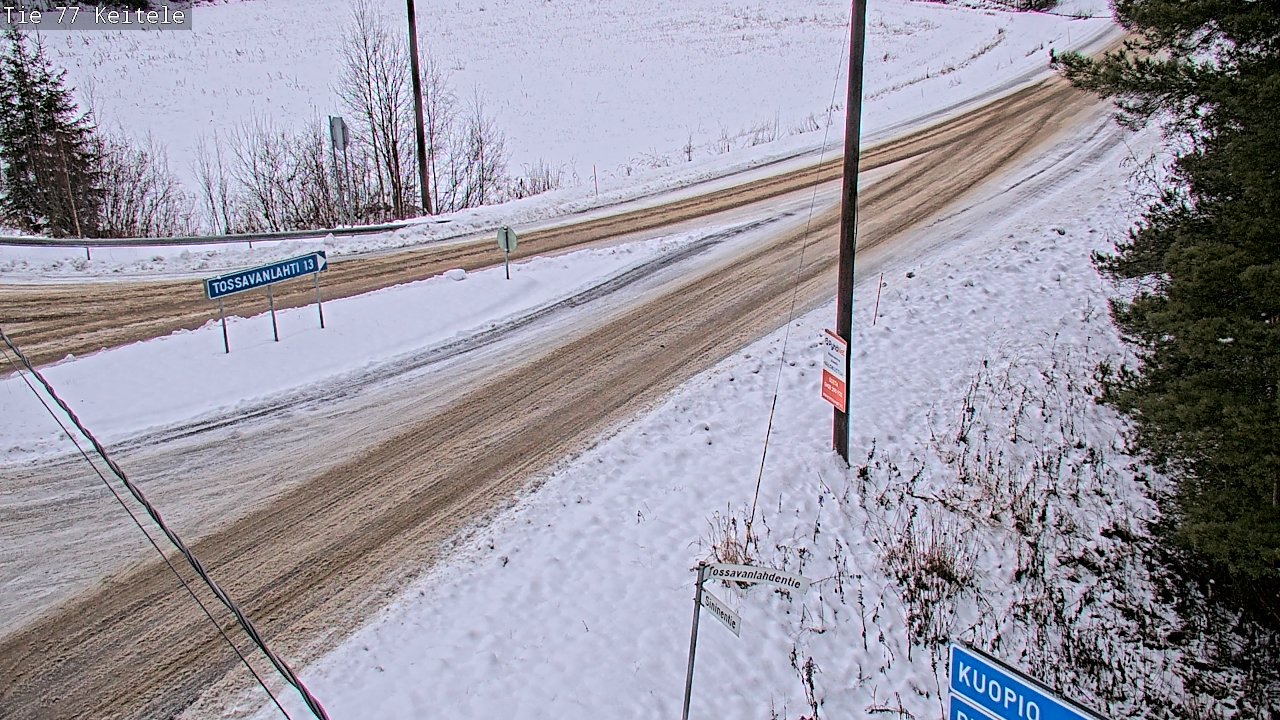 Weather Camera Image Road 77 Keitele, Keitele, Pohjois-Savo