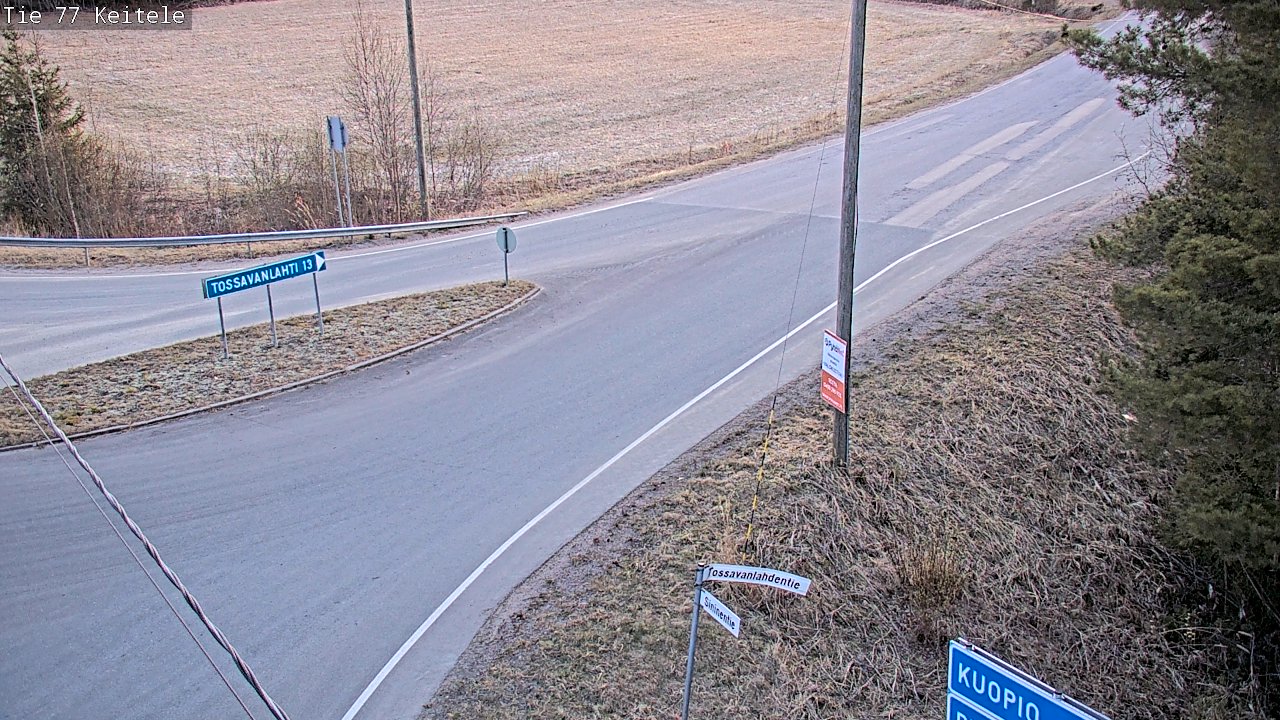 Weather Camera Image Väg 77 Keitele, Keitele, Pohjois-Savo