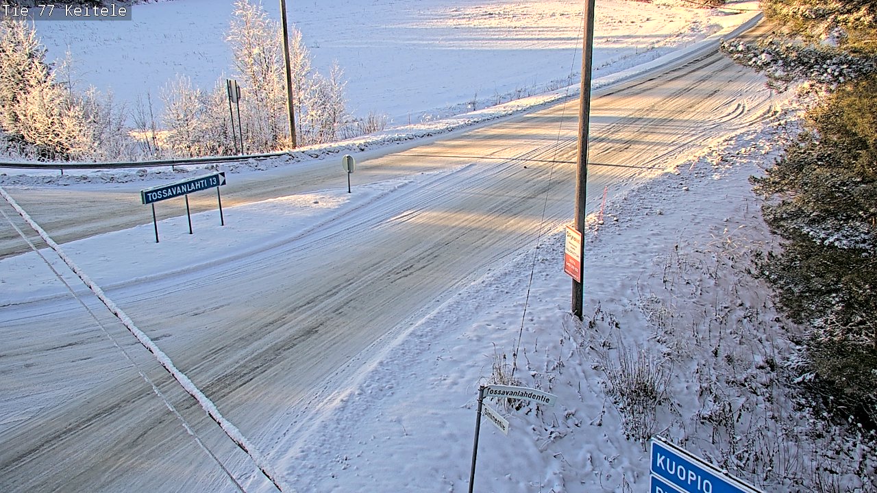 Weather Camera Image Väg 77 Keitele, Keitele, Pohjois-Savo
