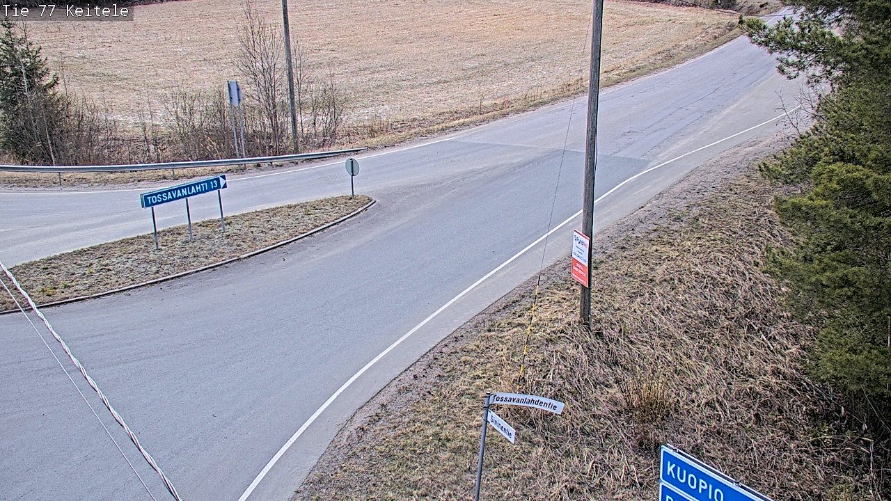Weather Camera Image Road 77 Keitele, Keitele, Pohjois-Savo