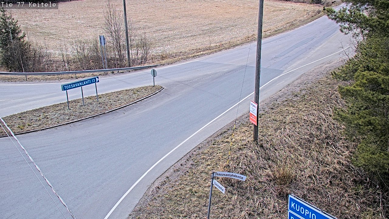 Weather Camera Image Road 77 Keitele, Keitele, Pohjois-Savo