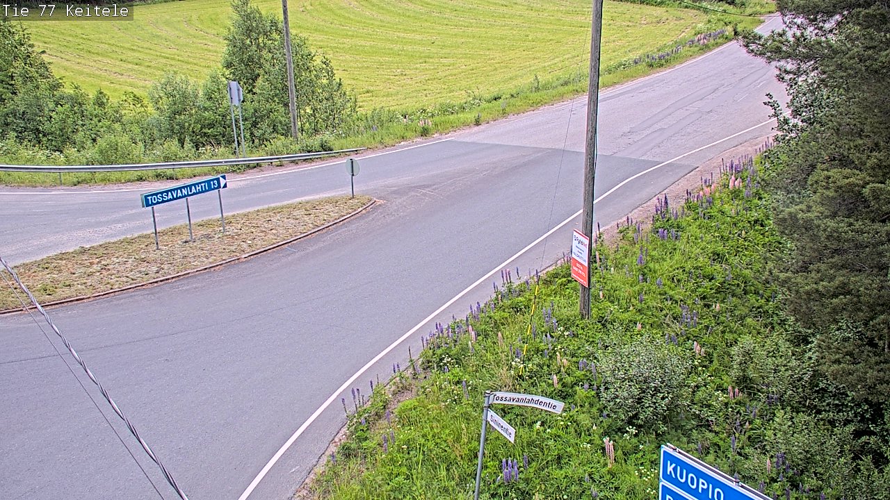 Weather Camera Image Road 77 Keitele, Keitele, Pohjois-Savo