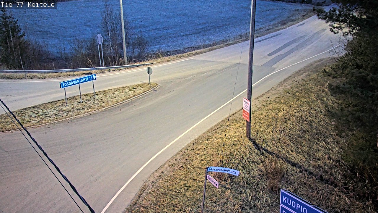 Weather Camera Image Road 77 Keitele, Keitele, Pohjois-Savo