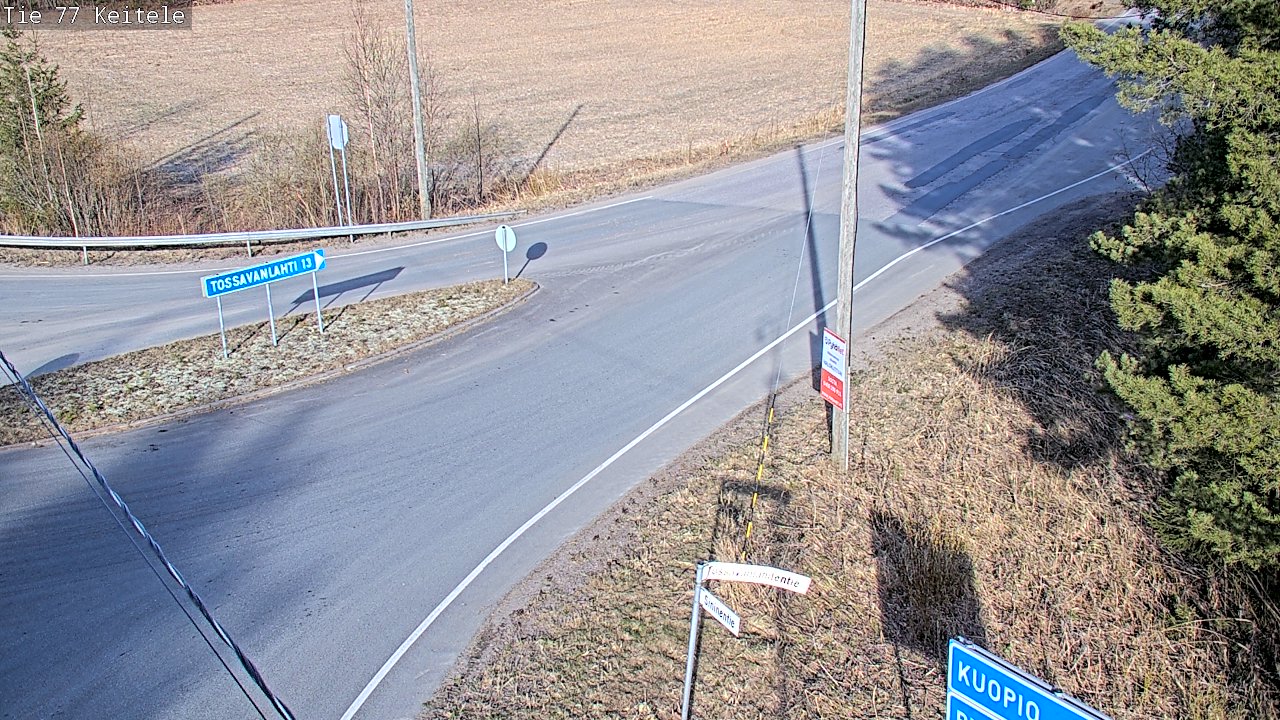Weather Camera Image Road 77 Keitele, Keitele, Pohjois-Savo