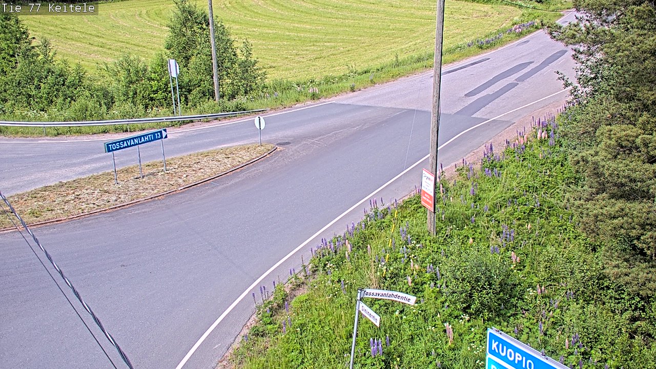 Weather Camera Image Road 77 Keitele, Keitele, Pohjois-Savo