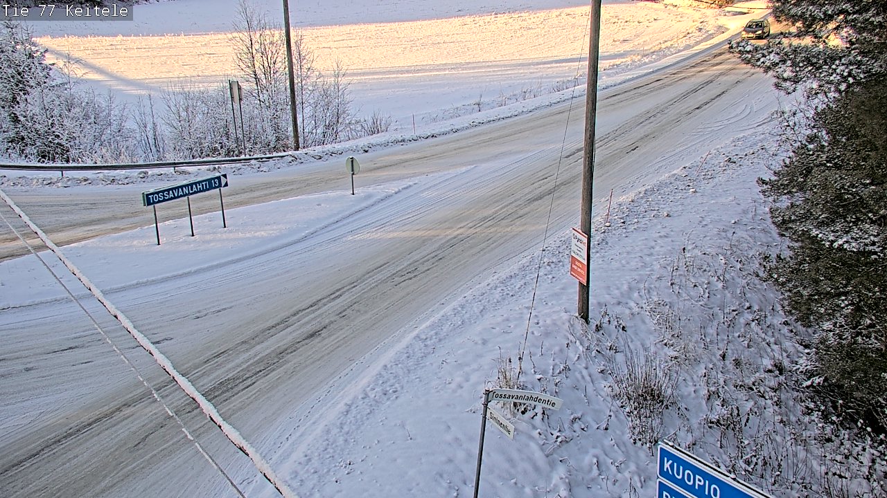 Weather Camera Image Väg 77 Keitele, Keitele, Pohjois-Savo