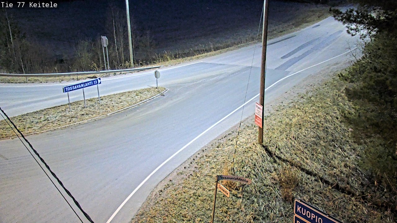 Weather Camera Image Road 77 Keitele, Keitele, Pohjois-Savo