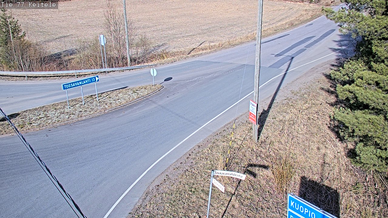 Weather Camera Image Road 77 Keitele, Keitele, Pohjois-Savo