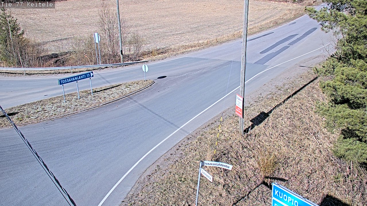 Weather Camera Image Road 77 Keitele, Keitele, Pohjois-Savo