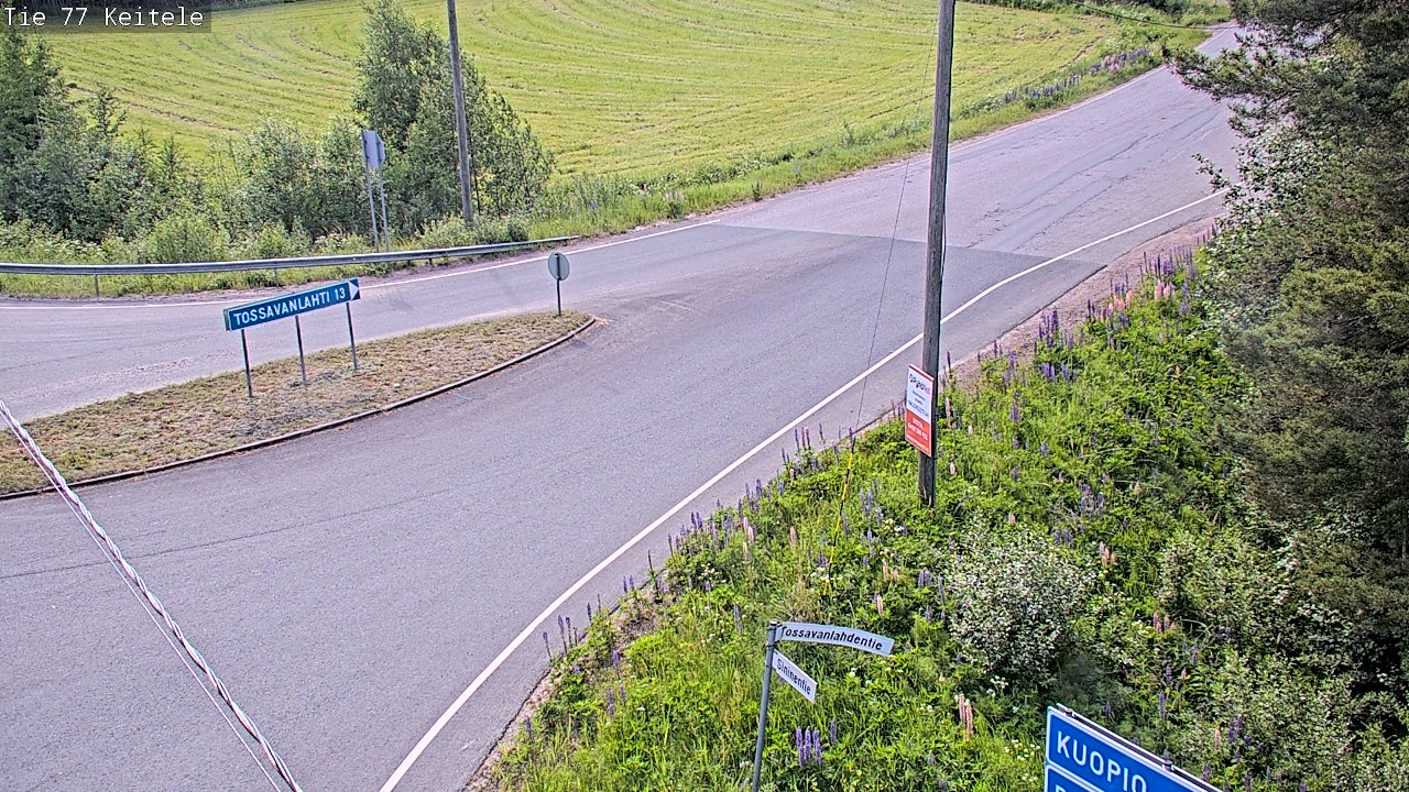 Weather Camera Image Road 77 Keitele, Keitele, Pohjois-Savo