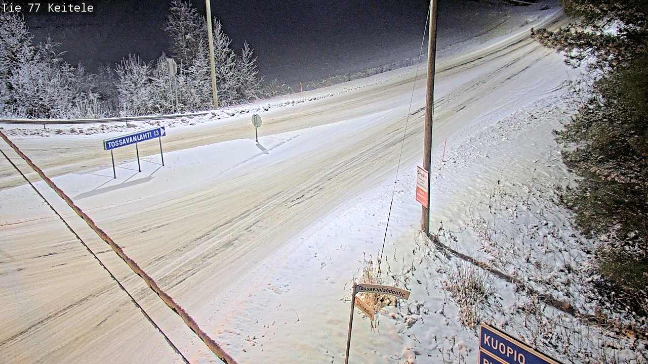 Weather Camera Image Väg 77 Keitele, Keitele, Pohjois-Savo