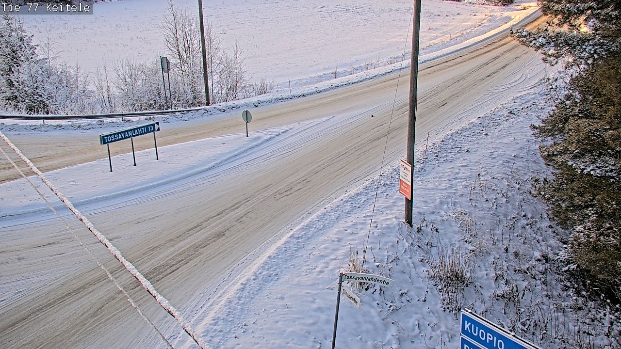 Weather Camera Image Väg 77 Keitele, Keitele, Pohjois-Savo