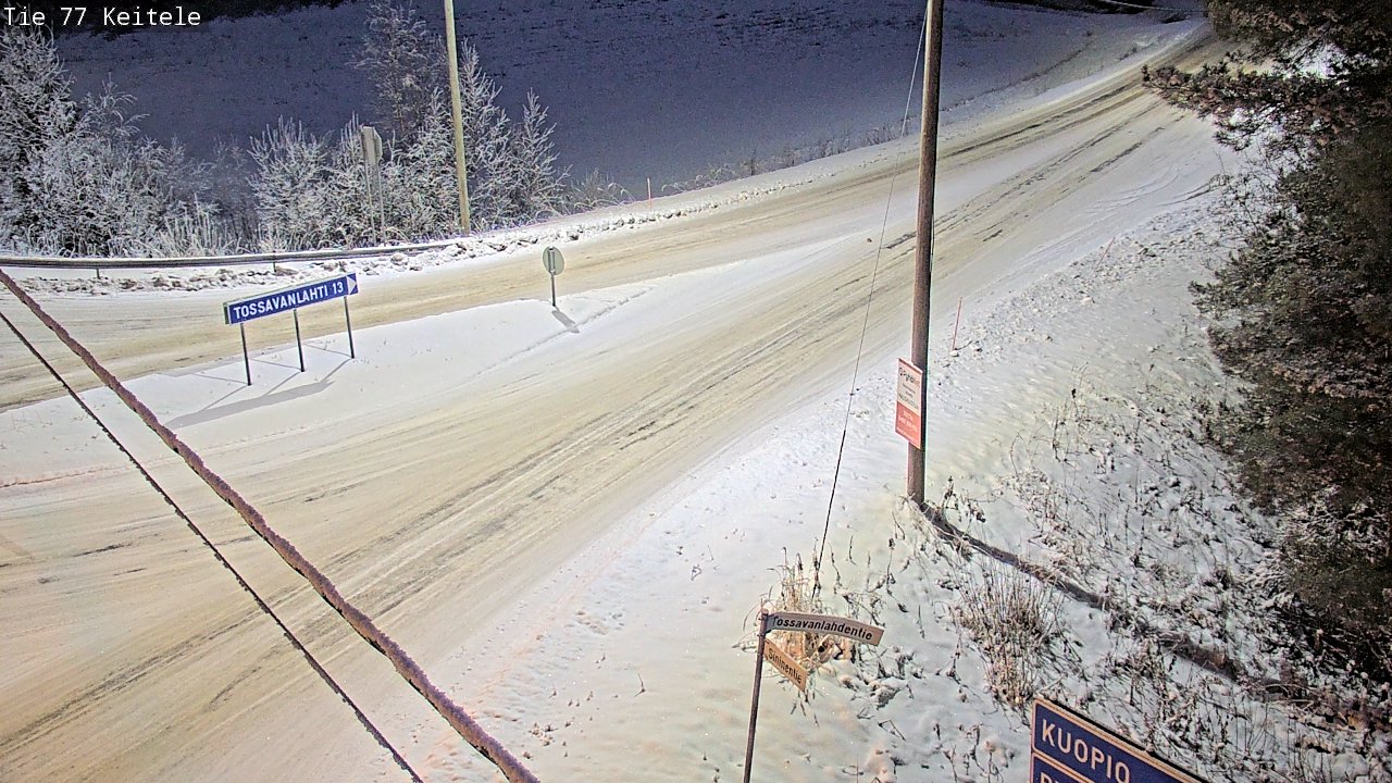 Weather Camera Image Road 77 Keitele, Keitele, Pohjois-Savo