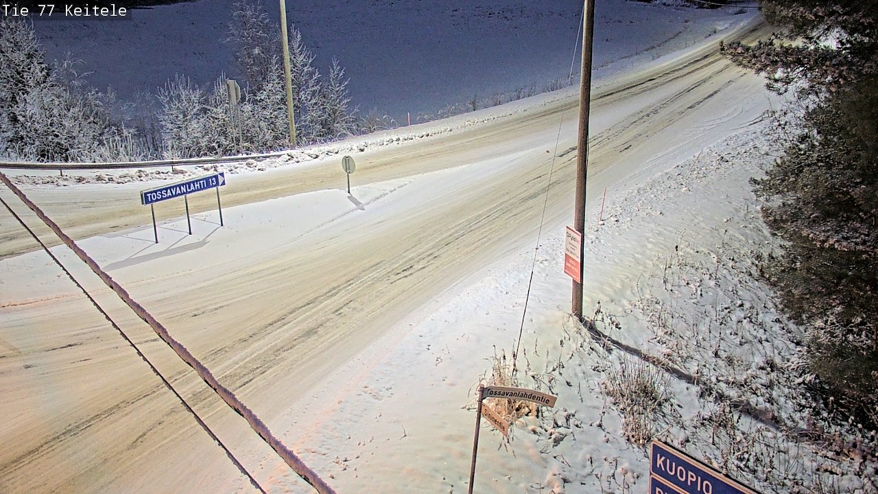 Weather Camera Image Väg 77 Keitele, Keitele, Pohjois-Savo