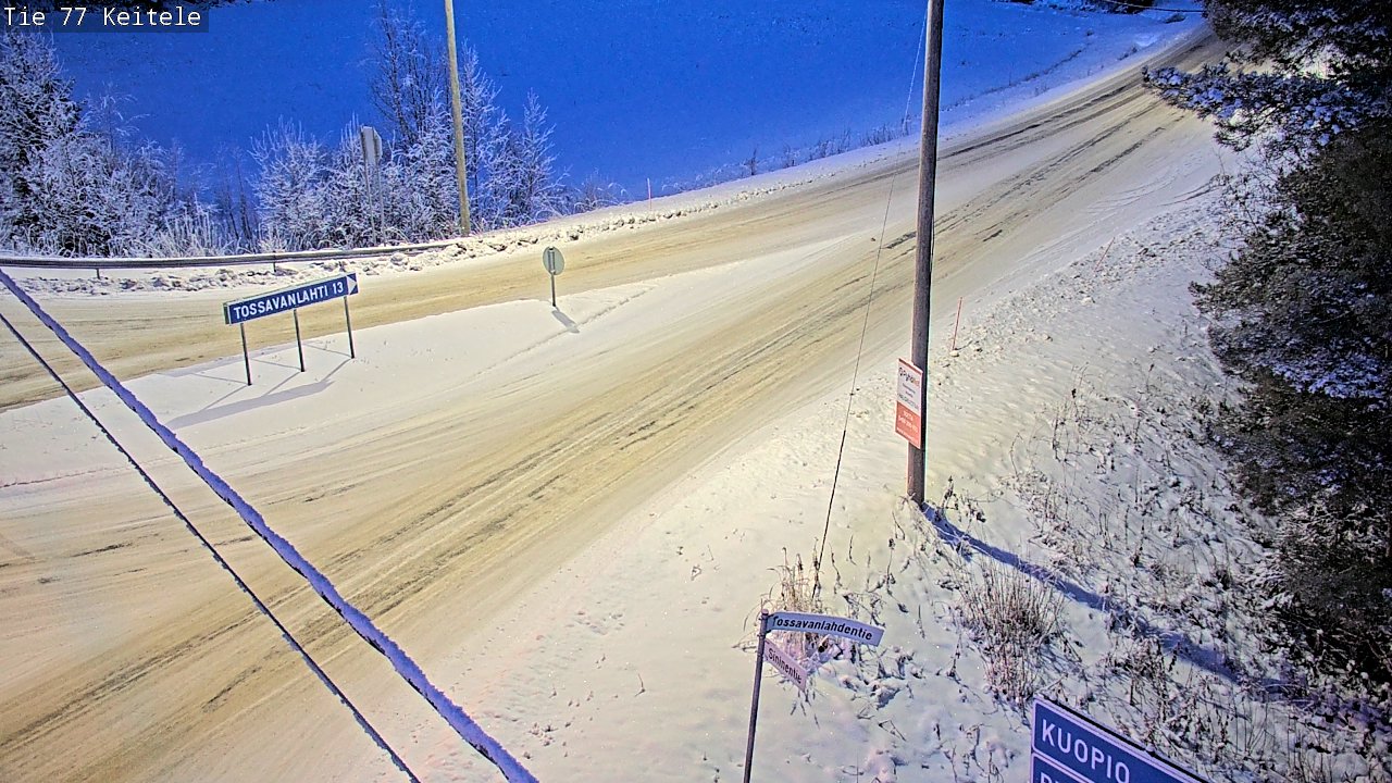 Weather Camera Image Road 77 Keitele, Keitele, Pohjois-Savo