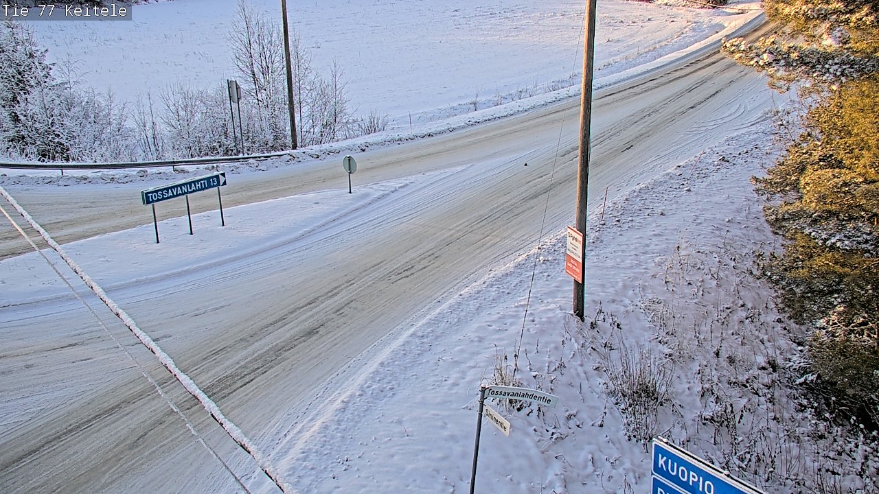 Weather Camera Image Väg 77 Keitele, Keitele, Pohjois-Savo