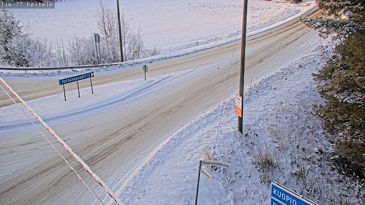 Weather Camera Image Väg 77 Keitele, Keitele, Pohjois-Savo
