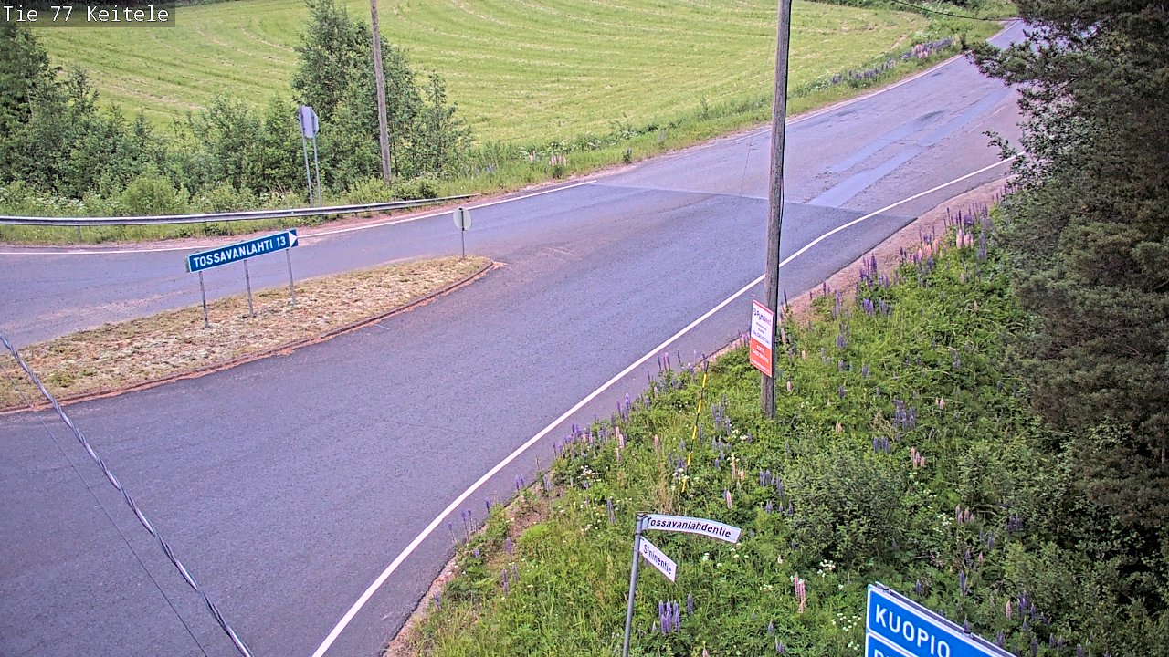 Weather Camera Image Road 77 Keitele, Keitele, Pohjois-Savo