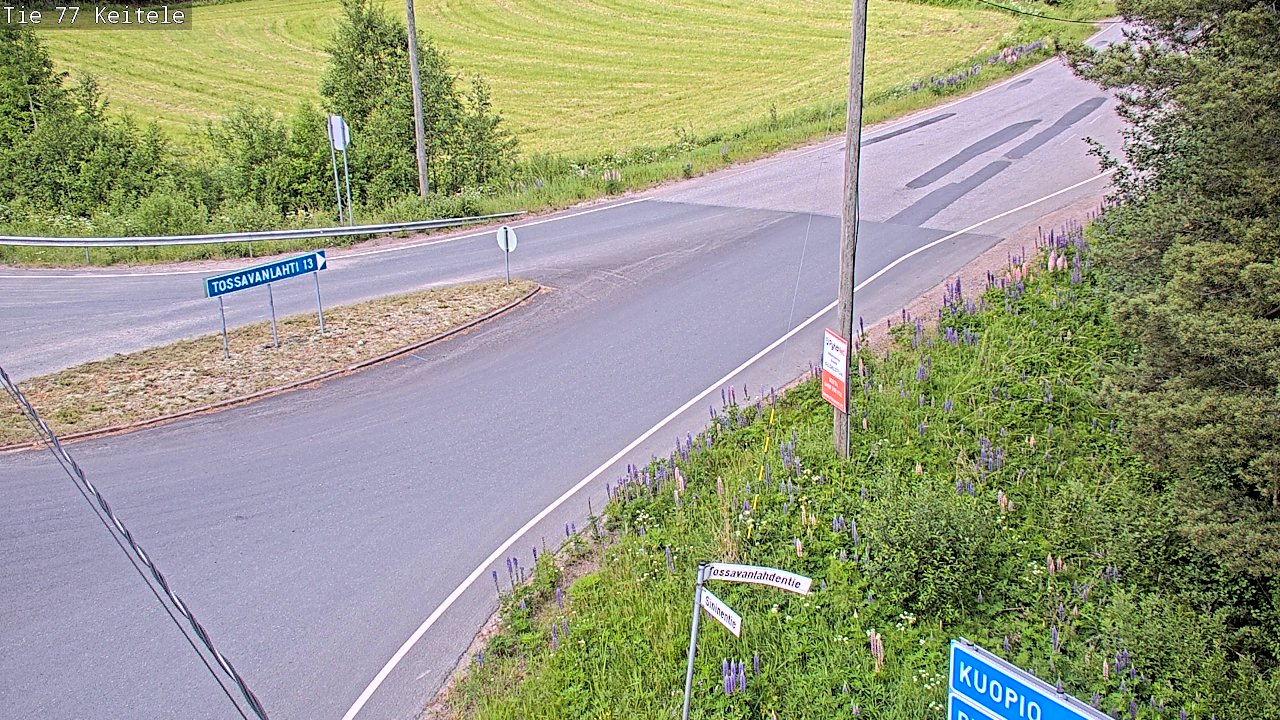 Weather Camera Image Road 77 Keitele, Keitele, Pohjois-Savo