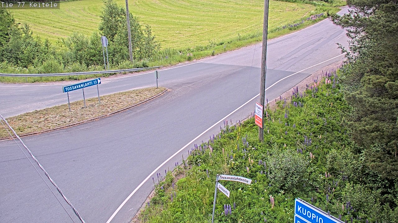 Weather Camera Image Road 77 Keitele, Keitele, Pohjois-Savo