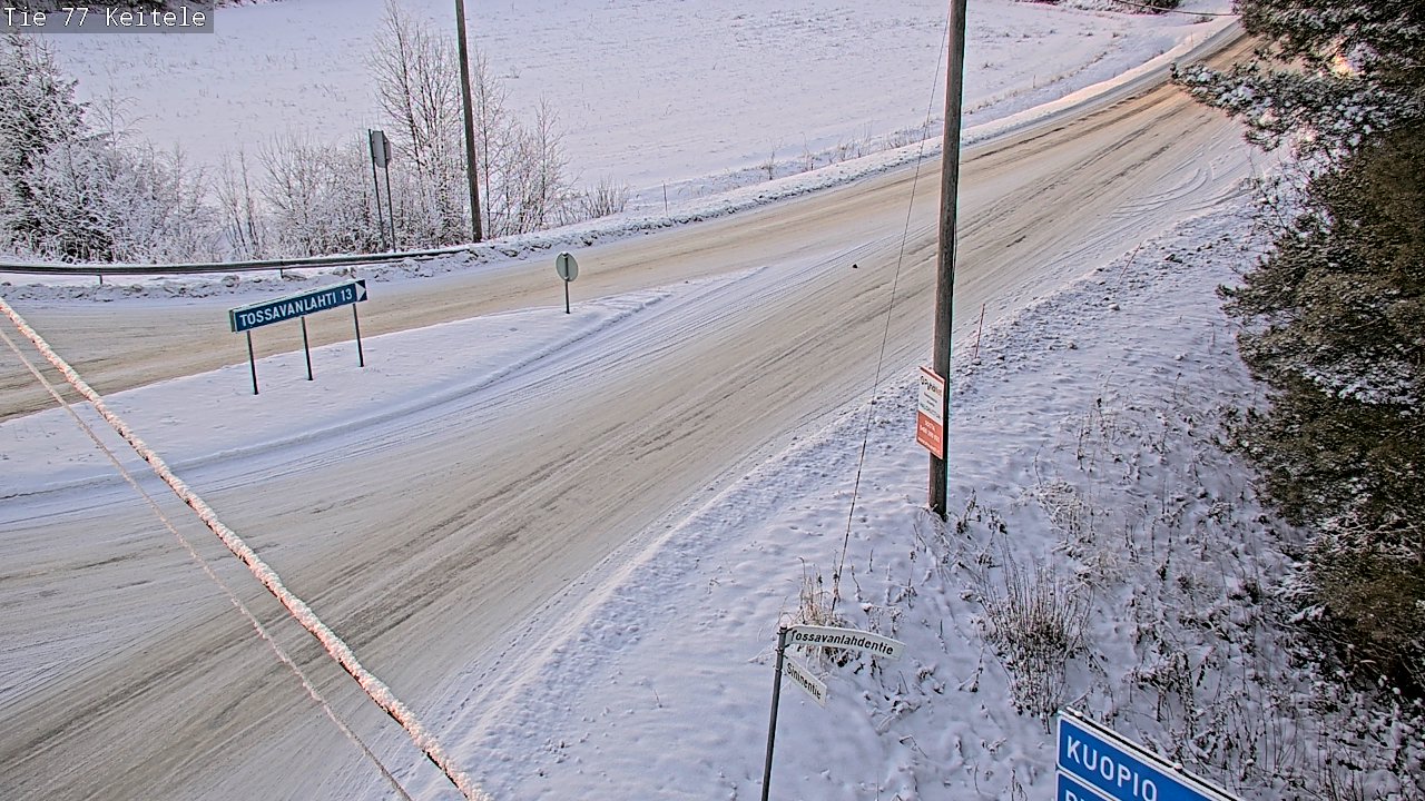Weather Camera Image Väg 77 Keitele, Keitele, Pohjois-Savo
