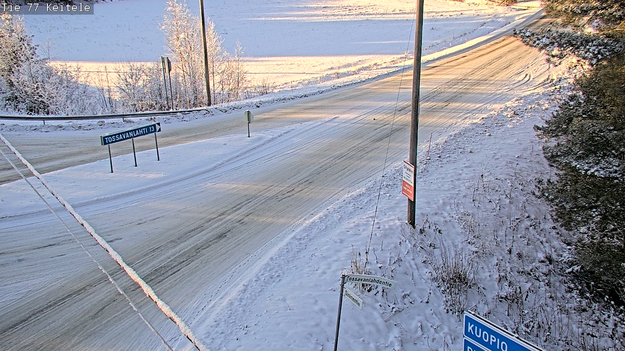 Weather Camera Image Väg 77 Keitele, Keitele, Pohjois-Savo