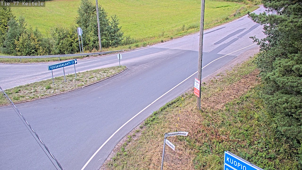 Weather Camera Image Väg 77 Keitele, Keitele, Pohjois-Savo