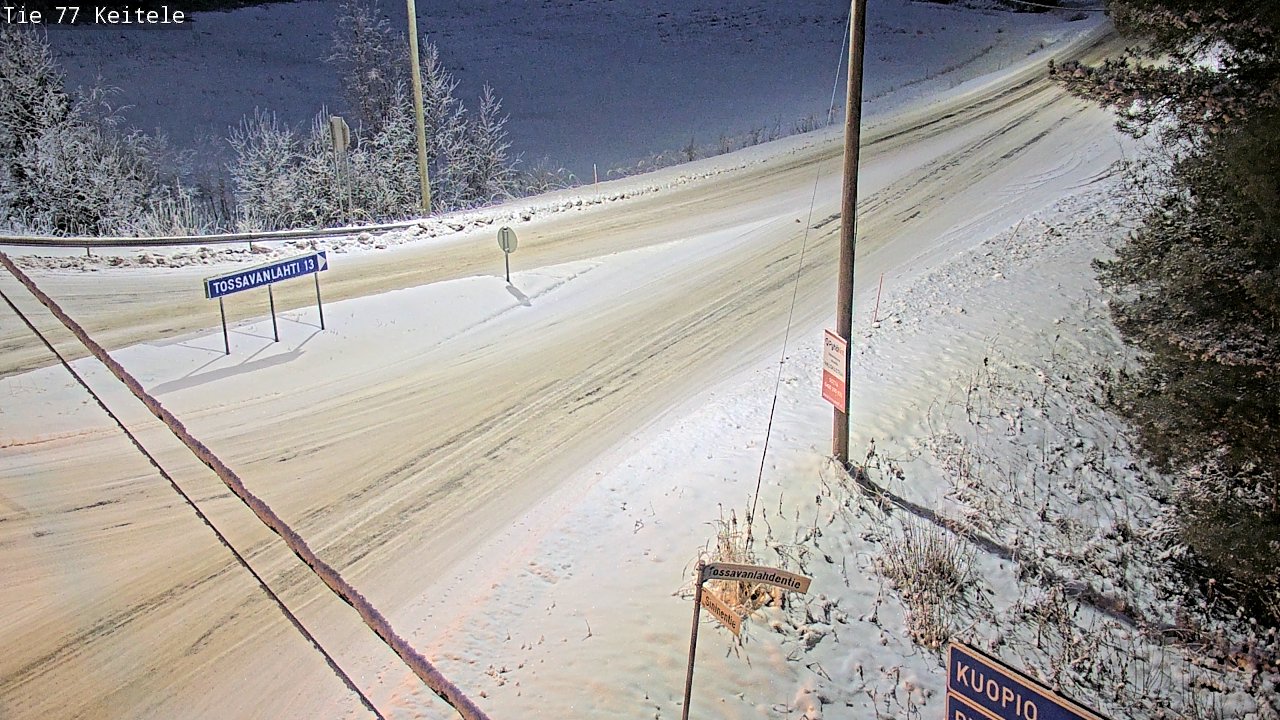 Weather Camera Image Väg 77 Keitele, Keitele, Pohjois-Savo