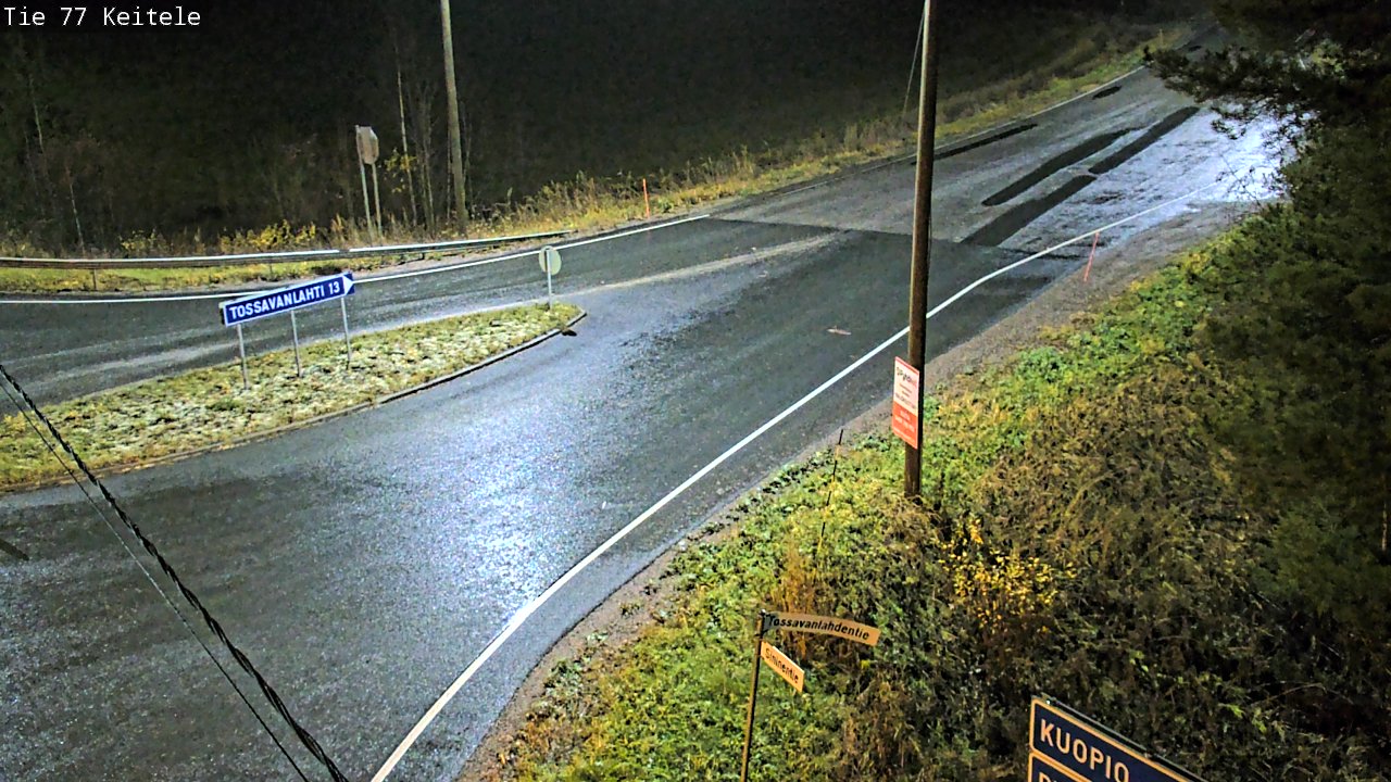 Weather Camera Image Väg 77 Keitele, Keitele, Pohjois-Savo