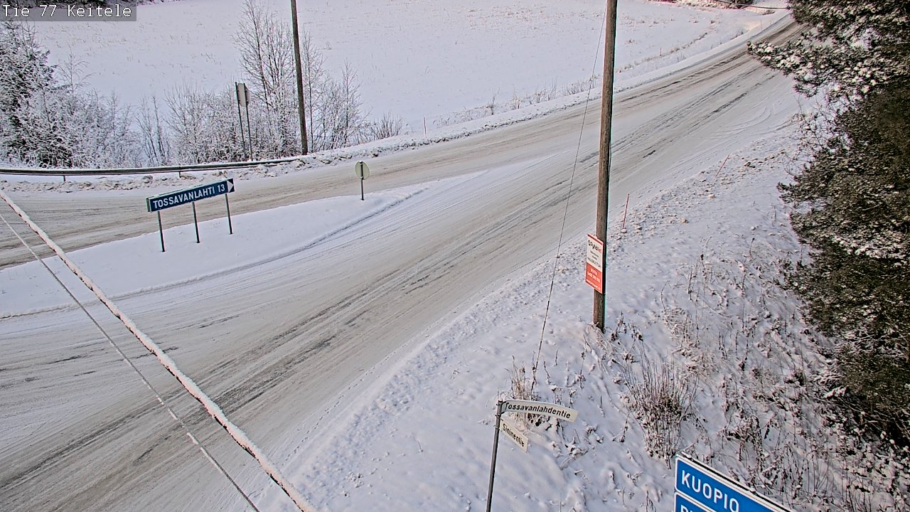 Weather Camera Image Väg 77 Keitele, Keitele, Pohjois-Savo