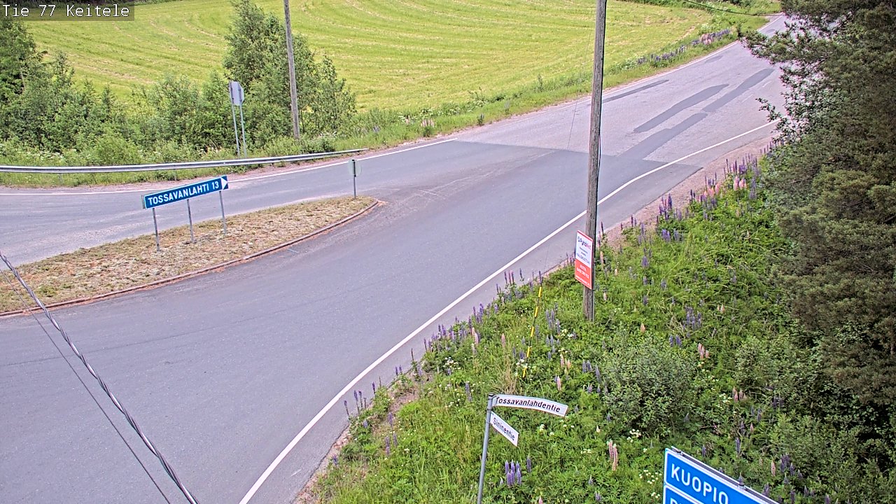 Weather Camera Image Road 77 Keitele, Keitele, Pohjois-Savo
