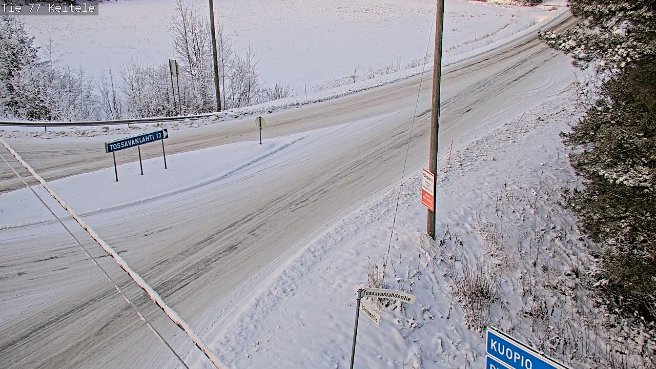 Weather Camera Image Väg 77 Keitele, Keitele, Pohjois-Savo