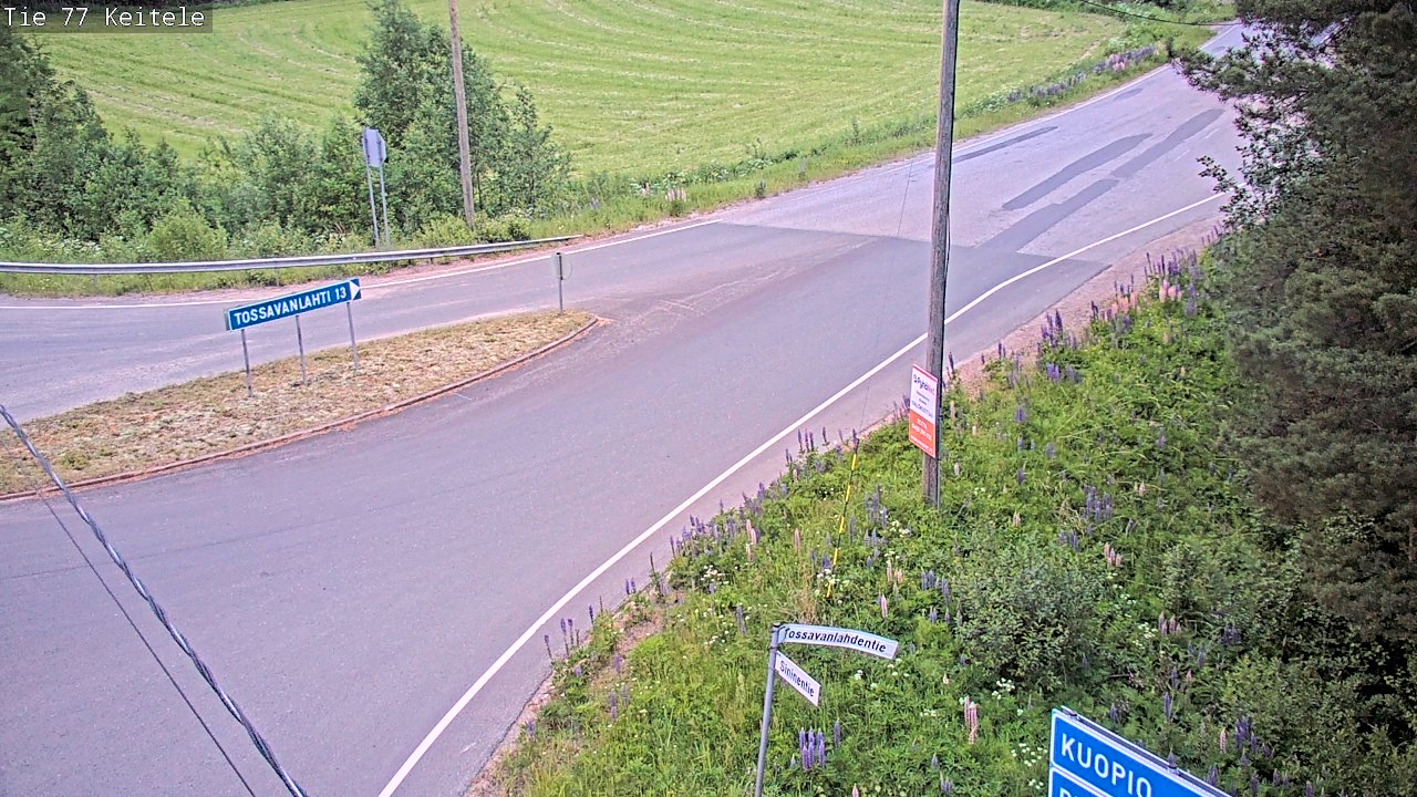 Weather Camera Image Road 77 Keitele, Keitele, Pohjois-Savo