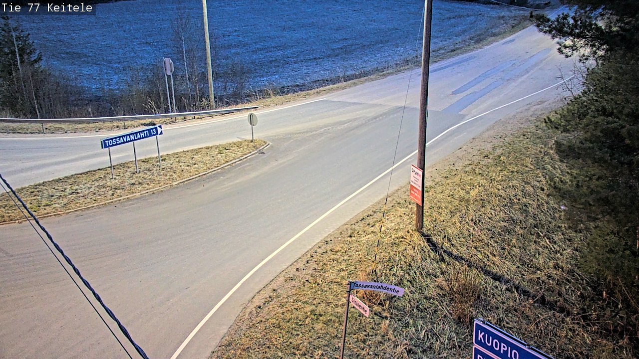 Weather Camera Image Road 77 Keitele, Keitele, Pohjois-Savo