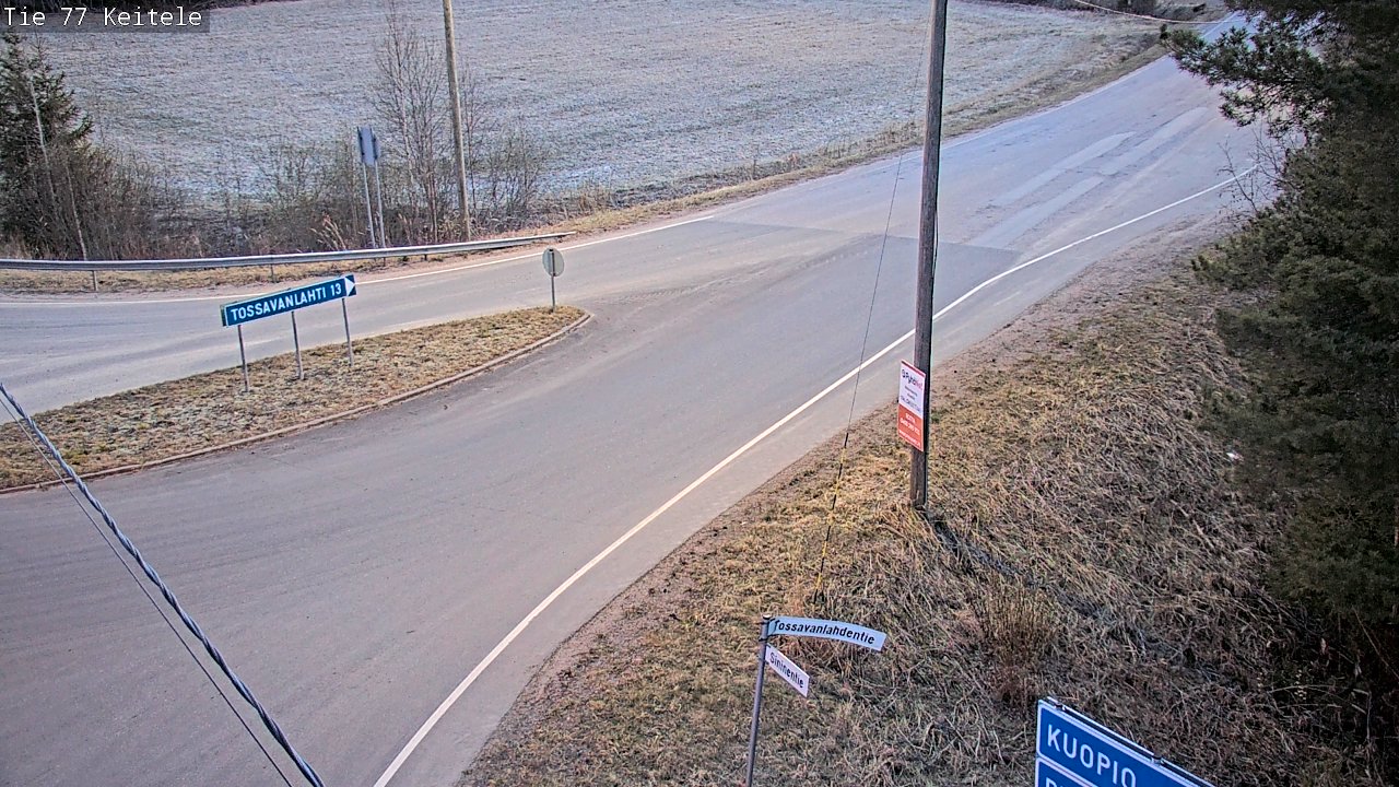 Weather Camera Image Road 77 Keitele, Keitele, Pohjois-Savo
