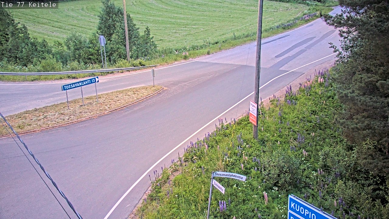Weather Camera Image Road 77 Keitele, Keitele, Pohjois-Savo