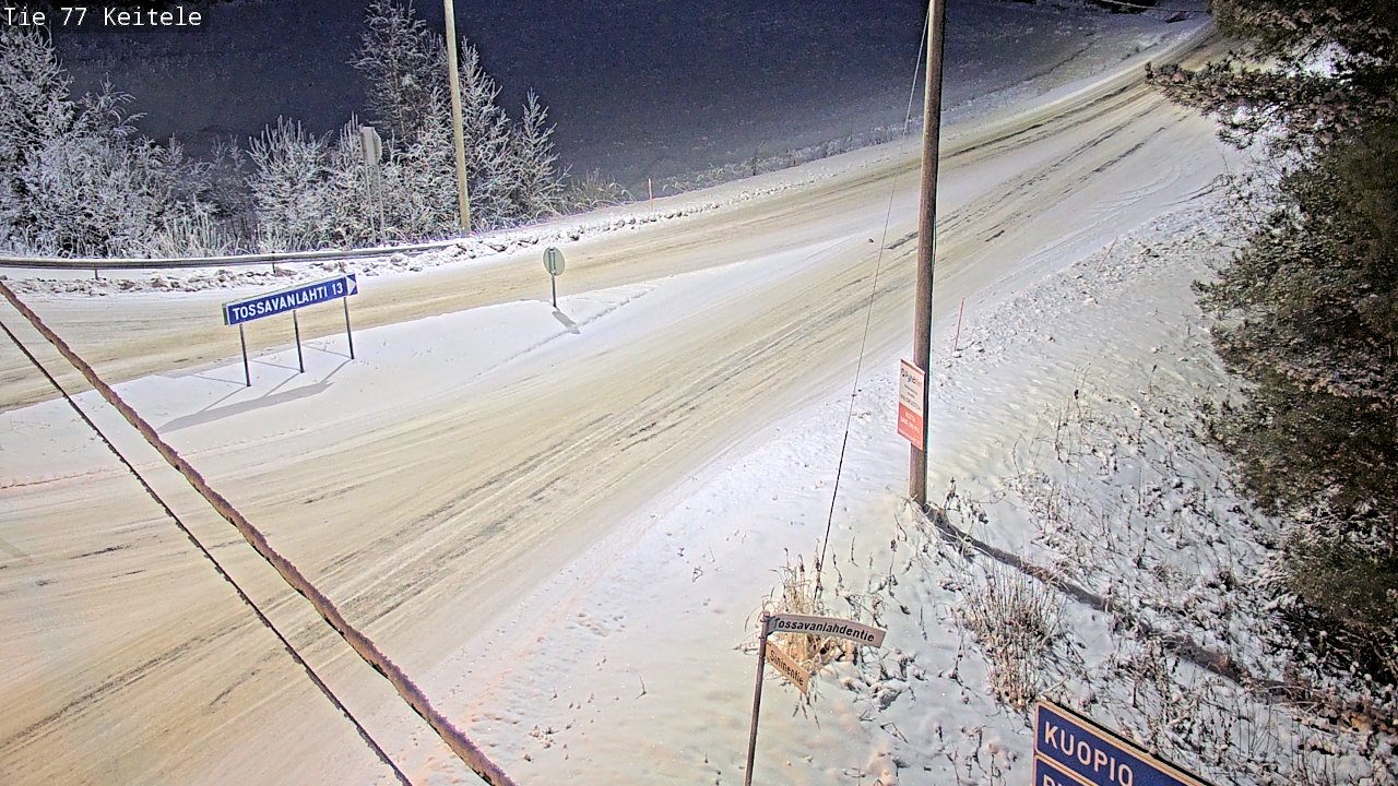 Weather Camera Image Väg 77 Keitele, Keitele, Pohjois-Savo