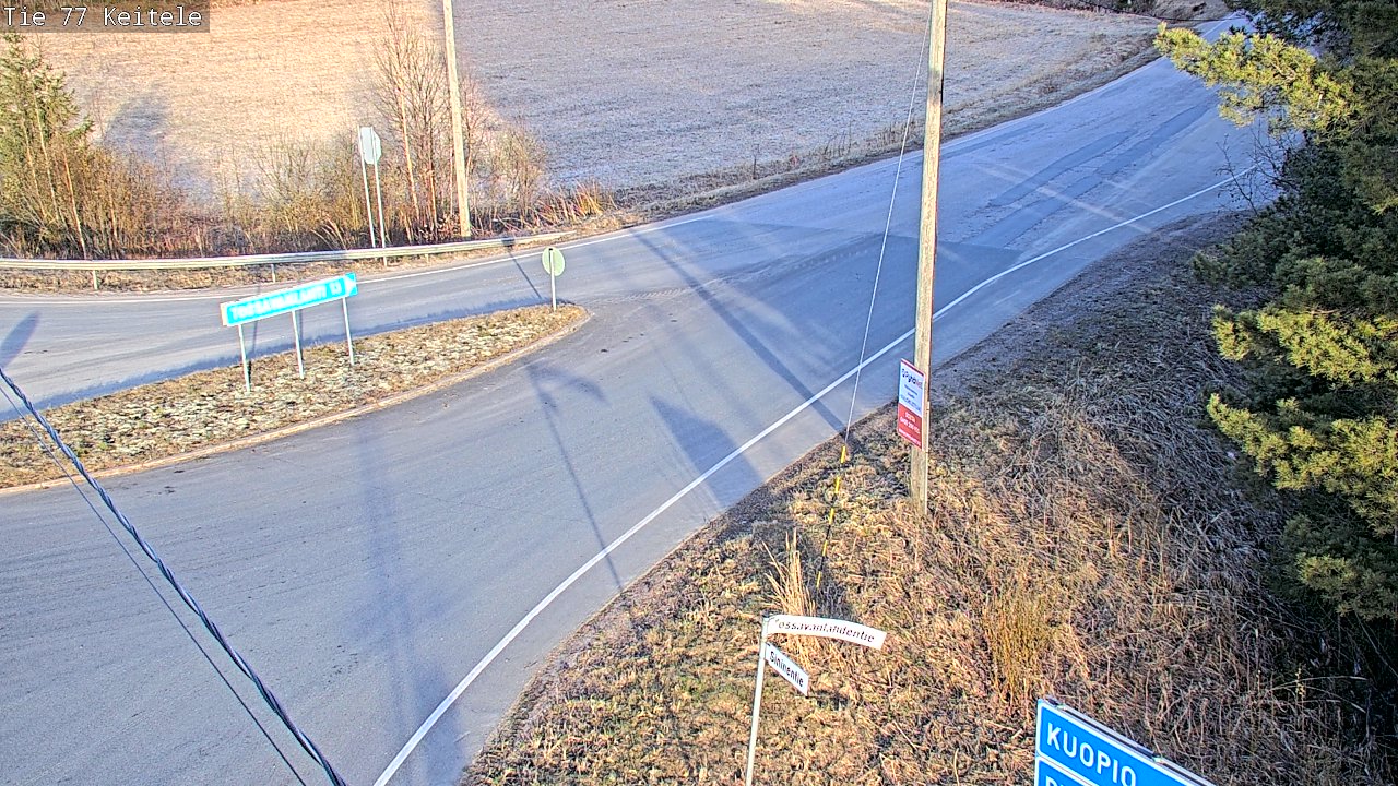 Weather Camera Image Road 77 Keitele, Keitele, Pohjois-Savo