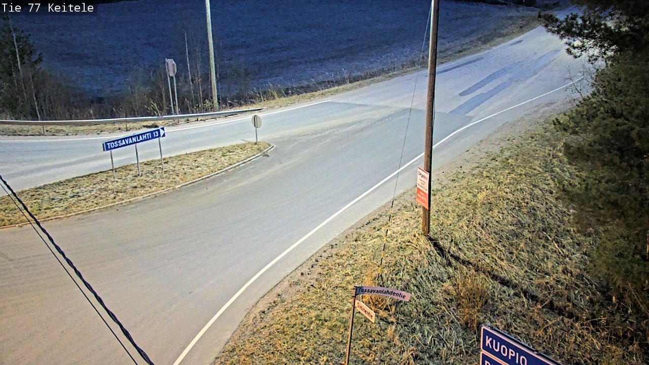 Weather Camera Image Road 77 Keitele, Keitele, Pohjois-Savo