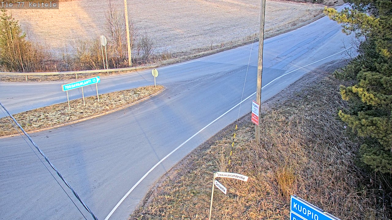 Weather Camera Image Road 77 Keitele, Keitele, Pohjois-Savo