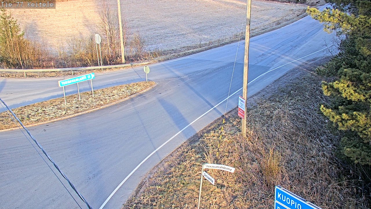 Weather Camera Image Road 77 Keitele, Keitele, Pohjois-Savo