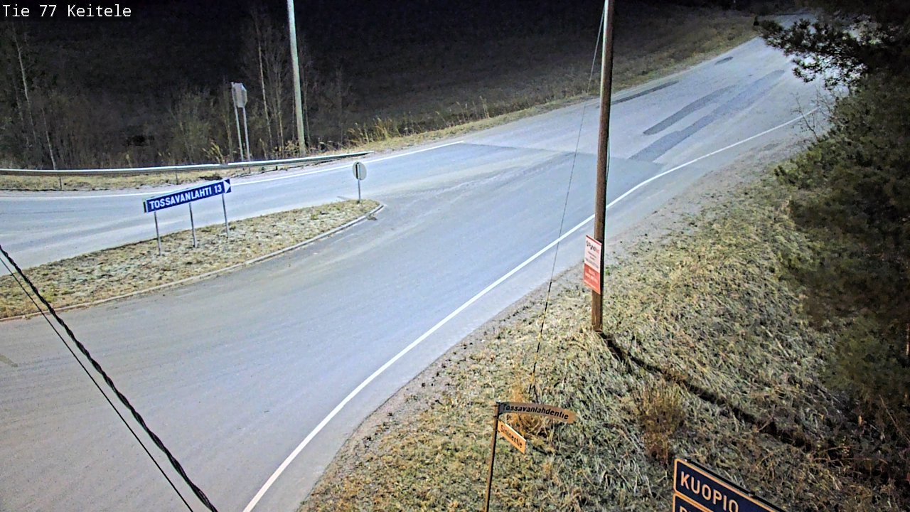 Weather Camera Image Road 77 Keitele, Keitele, Pohjois-Savo