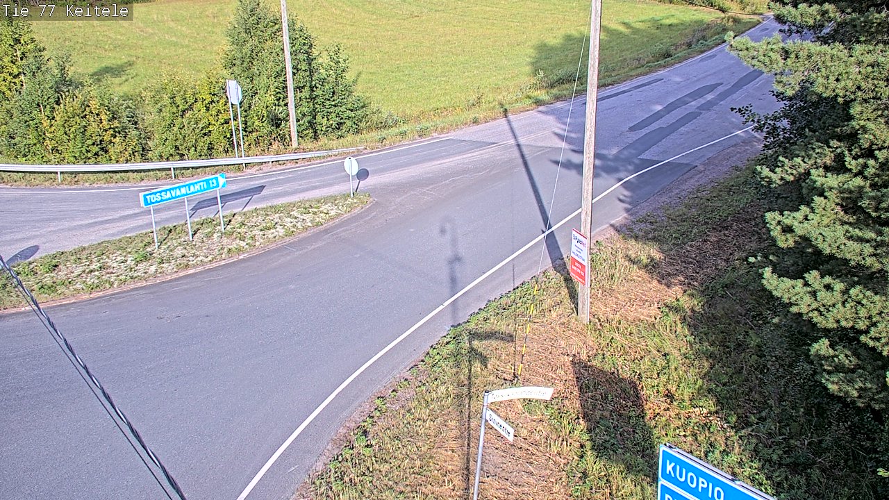 Weather Camera Image Väg 77 Keitele, Keitele, Pohjois-Savo