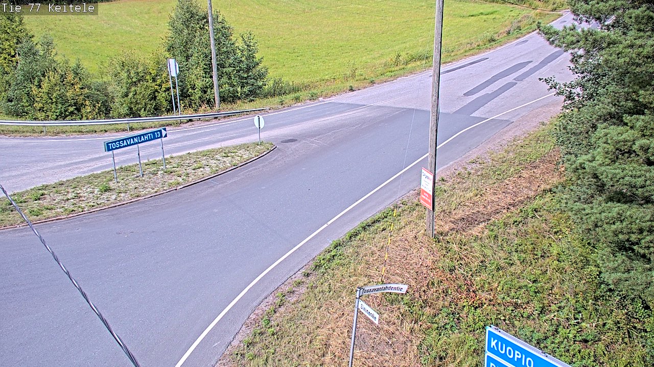 Weather Camera Image Väg 77 Keitele, Keitele, Pohjois-Savo