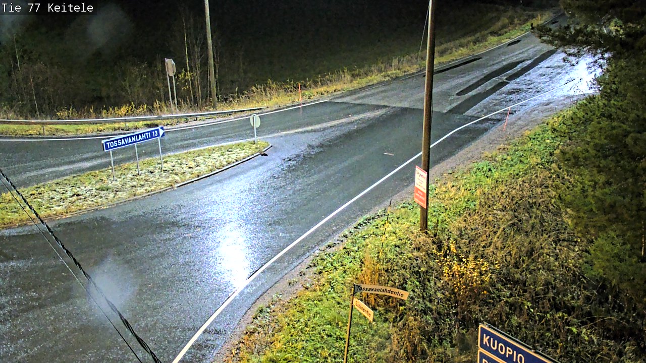 Weather Camera Image Väg 77 Keitele, Keitele, Pohjois-Savo