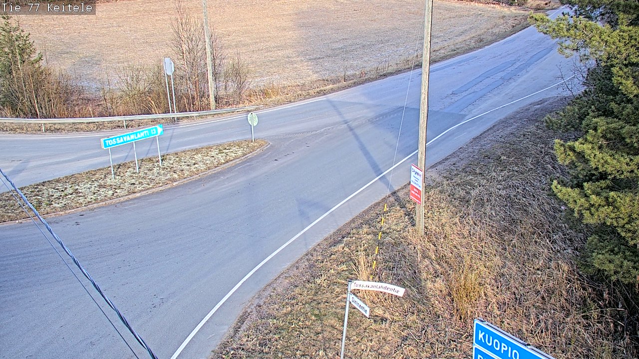 Weather Camera Image Road 77 Keitele, Keitele, Pohjois-Savo