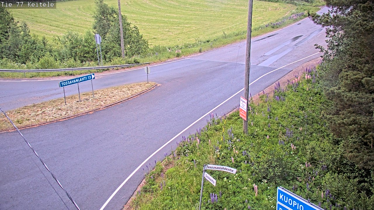 Weather Camera Image Road 77 Keitele, Keitele, Pohjois-Savo